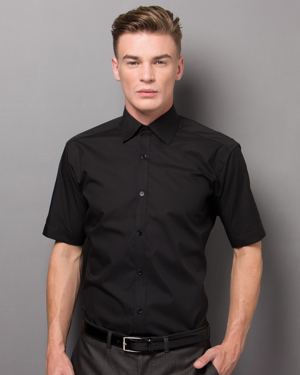 KK191 Kustom Kit Men's Slim Fit Short Sleeve Business Shirt - A to Z ...