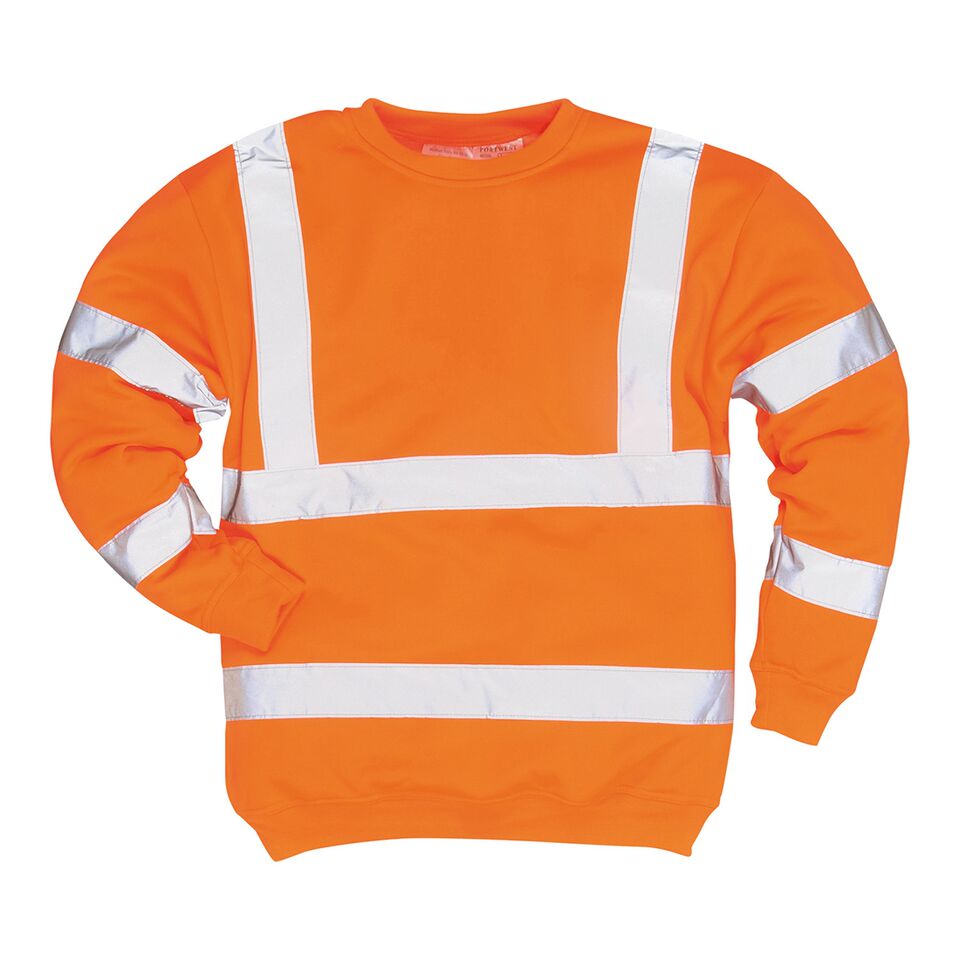 Portwest Hi Vis Sweatshirt Reflective Jumper Work Wear Safety Building B303 